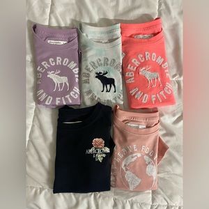 SOLD SOLD SOLD Girls Abercrombie bundle shirts set of 5